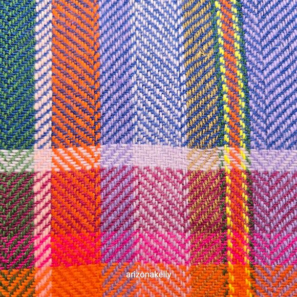 NWOT Avoca Wool Woven Colorful Plaid Scarf Ireland - Picture 10 of 12